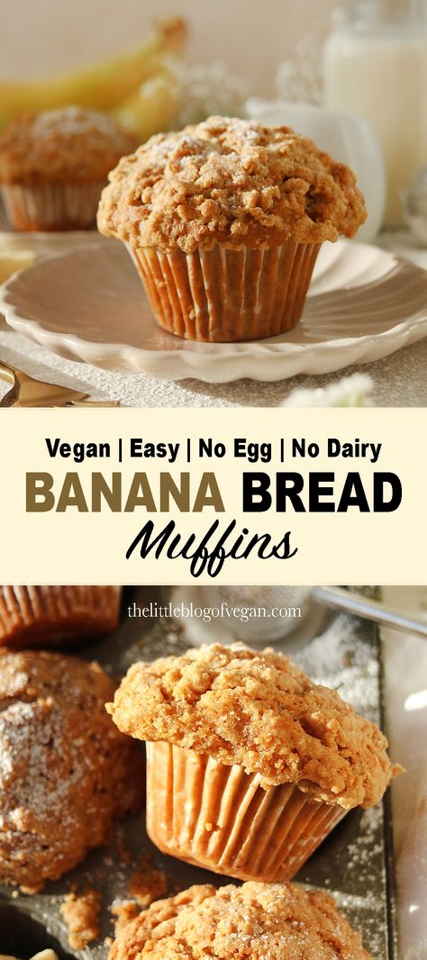 Vegan Nut Free Muffins, No Egg Breakfast Muffins, Vegan Gf Banana Muffins, Best Vegan Banana Muffins, Vegan Banana Muffins Healthy, Vegan Coconut Flour Banana Muffins, No Egg Oatmeal Muffins, Gluten Free Vegan Banana Muffins, Eggless Banana Bread Muffins