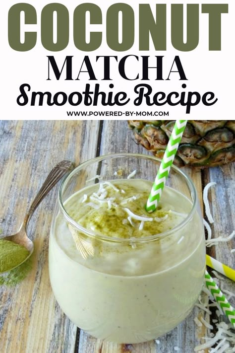 Matcha in a Coconut Smoothie? Why not! This recipe for Coconut Matcha Smoothie will help you make your next favorite beverage. Click to read more. Coconut Matcha Smoothie, Match Smoothie, Benefits Of Matcha Powder, Matcha Smoothie Recipes, Matcha Powder Benefits, Matcha Smoothie Recipe, Avocado Drink, Coconut Matcha, Matcha Drinks