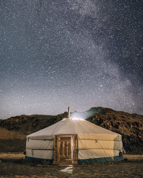 A Night Under The Stars, Night Under The Stars, Gobi Desert, Grand Canal, Travel Instagram, Under The Stars, Mongolia, Travel Inspo, Yurt