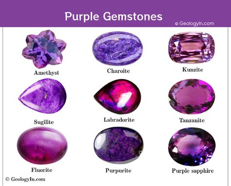 Purple Gemstones, Gemstones And Crystals, Gem Mining, Types Of Opals, Purple Sapphire, Purple Labradorite, Rare Gemstones, Unique Beauty, Rocks And Gems