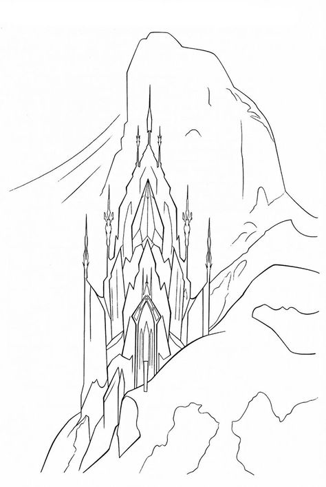 disney frozen ice palace coloring pages | coloring page frozen palace elsa Frozen Elsa Castle, Disney Frozen Castle, Frozen Palace, Elsa Castle, Elsa Coloring, Castle Coloring Page, Frozen Crafts, Elsa Coloring Pages, Frozen Castle