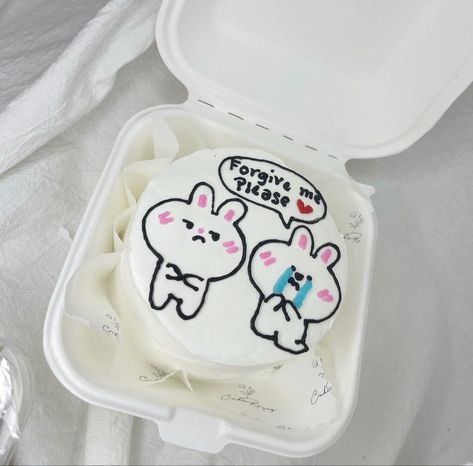 Funny Apology Cake, Sorry Bento Cake Design, I’m Sorry Cake, Sorry Cake For Boyfriend, Apology Cake, Sorry Cake, Easy Birthday Cards Diy, Birthday Cake For Boyfriend, Cake For Boyfriend