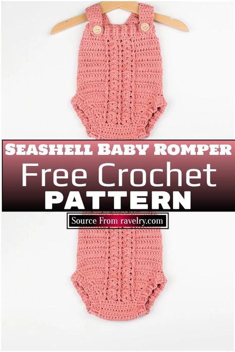 Crochet Baby Romper, Onesie Pattern, Baby Romper Pattern, Crochet Romper, Easy Crochet Baby, Romper Pattern, Crochet Hats Free Pattern, Crochet Bebe, Haken Baby