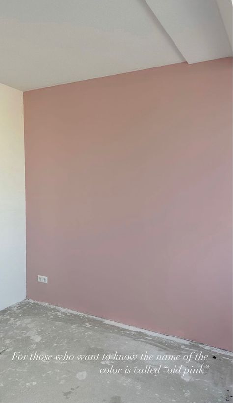 Rose Pink Accent Wall Bedroom, Pink Paint Ideas For Walls, Soft Pink Accent Wall, Accent Wall Pink Bedroom, Pink Walls With Accent Wall, Pink Room With Accent Wall, Vintage Rose Bedroom, Pink Wall In Bedroom, Pink Accent Wall Ideas