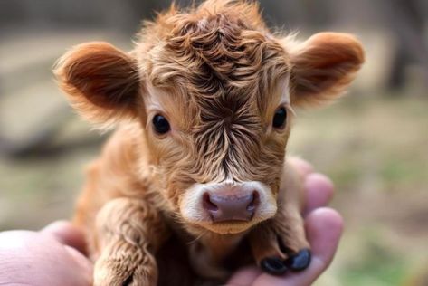 Mini Teacup Calf: My Guide to the Perfect Small Space Pet - The Easy Homestead Teacup Highland Cow, Mini Highland Cow Pets, Mini Hyland Cow, Mini Highlander Cows, Miniature Highland Cow, Mini Cows For Sale, Mini Hereford, Miniture Cows, Zebu Cow