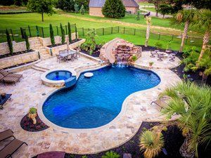 Southernwind Pools | Our Pools: Natural / Free Form Pools Gallery Freeform Pool Designs, Backyard Pool And Spa, Blue Haven Pools, Pool Oasis, Dream Backyard Pool, Freeform Pools, Pools Backyard Inground, Pool Shapes, Pool Water Features