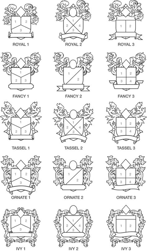 Family Crest Template, Family Crest Tattoo, Family Crest Symbols, Crest Tattoo, Heraldry Design, Family Shield, Family Logo, Graphisches Design, Family Crests