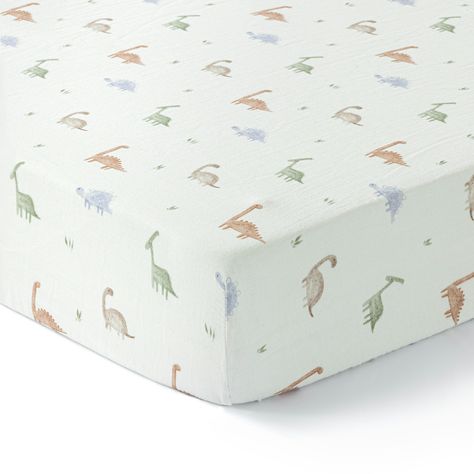 PRICES MAY VARY. 🌟【PREMIUM QUALITY FABRIC】: Dreamology Crib Sheets are made of 100% Cotton and woven into Muslin fabric. The main advantages of this fabric are its soft, breathable and cool to skin and perfect for babies. 🛏️【Safe and Secure】: Dreamology Crib Sheets have 8-inch deep pockets resulting in a perfect and smooth fit. Crib sheets are made using high quality elastic which secures the sheet from all sides and does not move while baby is asleep. 🍼【MADE FOR BABY】: Dreamology Crib Sheets Dino Themed Nursery, Dinosaur Nursery Baby Boy, Baby Boy Nursery Dinosaur, Baby Boy Crib Sheets, Crib Sheets Boy, Dino Nursery, Neutral Crib, Crib Fitted Sheet, Dinosaur Nursery