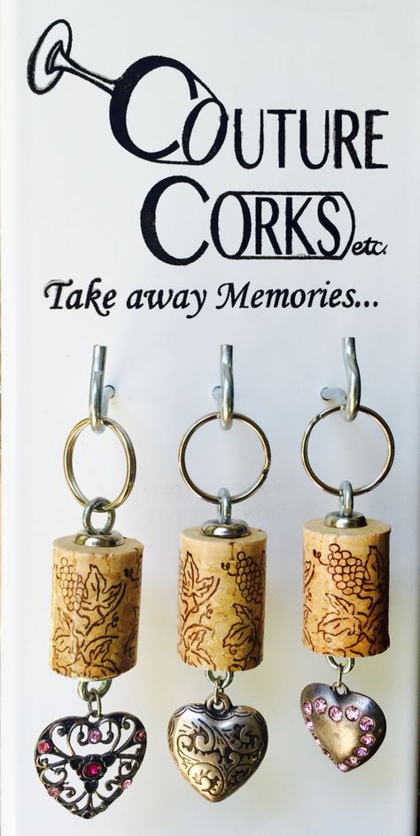 Wine Corks, Cork Jewelry Diy, Cork Keychain Diy, Wine Cork Keychain Diy, Wine Cork Key Chains Diy, Wine Cork Necklace Diy, Wine Cork Necklace, Cork Necklace Holder, Wine Cork Jewelry