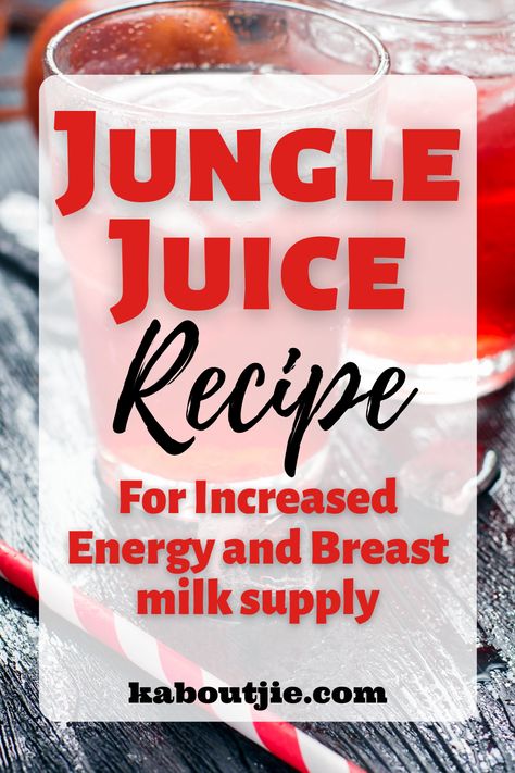 The Jungle Juice recipe is used for increasing milk supply and for giving increased energy to breastfeeding moms and moms that are in labour. #JungleJuice #JungleJuiceRecipe #Breastfeeding #NewMoms #Labour #Birth #Energy #BreastfeedingTips #IncreaseBreastMilk Boosting Milk Supply, Increasing Milk Supply, Jungle Juice Recipe, Storing Breastmilk, Breast Milk Supply, Boost Milk Supply, Mommy Juice, Homemade Juice, Breastfeeding Foods