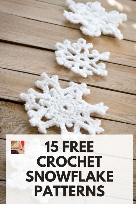 Learn how to crochet snowflake inspired projects with these free crochet snowflake patterns! Crochet Ornaments Free Pattern, Free Crochet Snowflake Patterns, Crochet Christmas Ornaments Free, Crochet Snowflake, Crochet Ornament Patterns, Christmas Crochet Patterns Free, Crochet Tree, Simple Snowflake, Crochet Snowflake Pattern