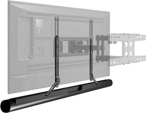 VonHaus Sound Bar Bracket, Adjustable Universal Sound Bar Mount for Above or Below TV, Easy to Install, Sturdy & Compatible with Sonos Arc, LG & Most Soundbars with Mounting Holes, Max Capacity 15kg : Amazon.co.uk: Electronics & Photo Under Tv Ideas, Sonos Arc, Sound Bar Mount, Soundbar Tv, Tv Mounted, Tv Ideas, Under Tv, Tv Rack, Bedroom Tv