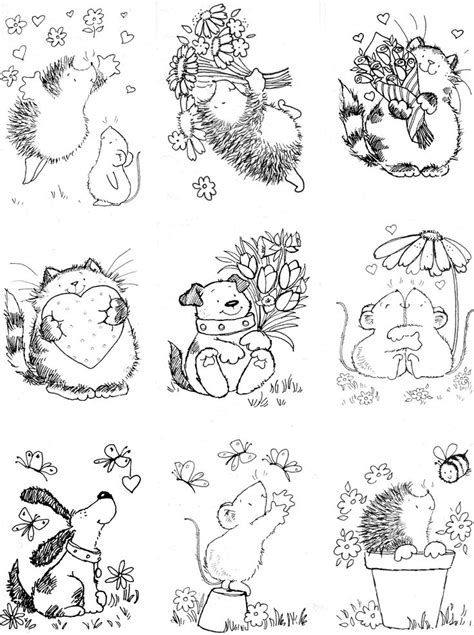 Digi Stamps Free Printables, Digital Stamps Free, Penny Black Stamps, 그림 낙서, Digi Stamp, Album Scrapbooking, Happy Paintings, Digi Stamps, Penny Black