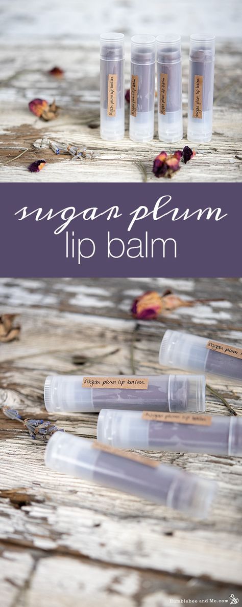 Sugar Plum Lip Balm - Humblebee & Me Make Your Own Lip Balm, Plum Lip Balm, Christmas Lip Balm, Kids Lip Balm, Christmas Gifts Diy Homemade, Plum Lip, Diy Lip Balm Recipes, Plum Lips, Lip Balm Recipes