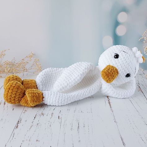 Crochet Duck Lovey, Duck Lovey, Crochet Duck, Lovey Pattern, Crochet Lovey, Beginners Crochet, Lovey Blanket, Crochet Amigurumi Free Patterns, Baby Lovey