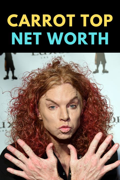 Carrot Top Comedian, Top Net, Carrot Top, Stand Up Comedians, Boho Crochet, The Net, Interesting Facts, Net Worth, Famous People