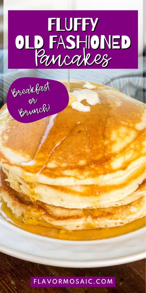 Old Fashioned Pancakes, Classic Pancake Recipe, Homemade Pancake Mix, Easy Breakfast Smoothies, Fluffy Pancake Recipe, Homemade Pancake Recipe, Pancake House, Best Pancake Recipe, Breakfast Oatmeal Recipes