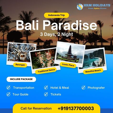 🌴🌅 Dive into paradise with our exclusive Bali getaway! Spend 2 nights and 3 days surrounded by the stunning beauty of Bali's beaches, temples, and vibrant culture. 🏝️✨ Experience unforgettable sunsets, indulge in delicious local cuisine, and relax in luxury accommodations. Don't miss out on this perfect tropical escape! Book now and let us create memories that last a lifetime. 🌺☀️ #BaliGetaway #TropicalParadise #TravelGoals #VacationMode #HRMHolidays Bali Getaway, Bali Tour Packages, Bali Tour, Bali Holiday, Uluwatu Temple, Bali Holidays, Stunning Scenery, Thailand Holiday, Bali Beaches