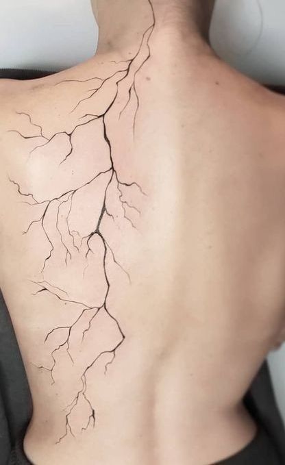 Dark Feminine Tattoos, Blitz Tattoo, Rip Tattoos For Mom, Feminine Tattoo Ideas, Storm Tattoo, Roots Tattoo, Feminine Skull Tattoos, Lightning Tattoo, Tattoos To Cover Scars