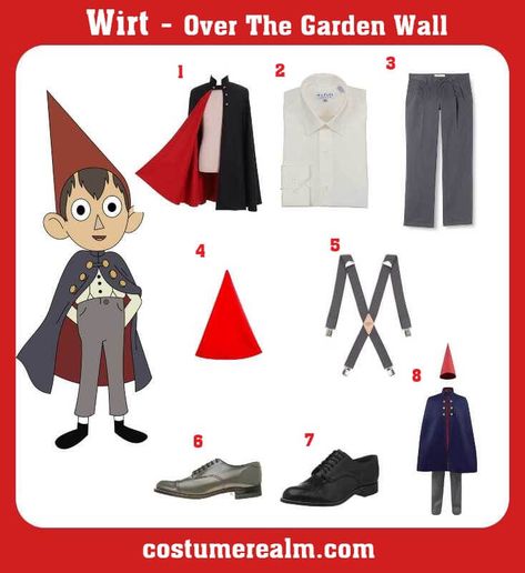 How To Dress Like Wirt Costume Guide For Halloween & Cosplay Wirt Costume, Wirt Cosplay, Gray Dress Shoes, Costume Guide, Halloween Men, Over The Garden Wall, Halloween Costumes Makeup, Wall Tattoo, Costumes Ideas