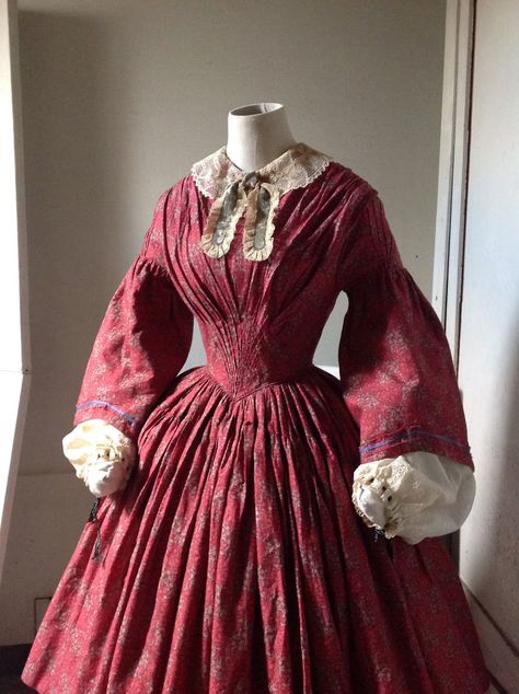 1840s Dress, 1850s Dress, 1860s Dresses, Victorian Era Dresses, 1850s Fashion, Historical Clothes, Victorian Era Fashion, Romantic Era, 1800s Fashion