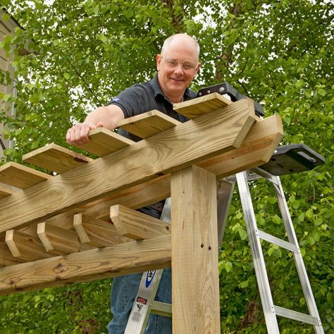 Garden Gate with Arbor and Fence Pergola Trellis, Diy Gate, Trellis Garden, Garden Gates And Fencing, Wood Arbor, Garden Gate Design, Small Pergola, Building A Pergola, Garden Arbor