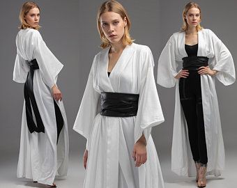 1950 Outfits, Kimono Maxi Dress, Mesh Overlay Dress, Cardigan Dress, White Kimono, Split Hem Dress, Printed Halter Dress, Graphic Dress, Wrap Belt