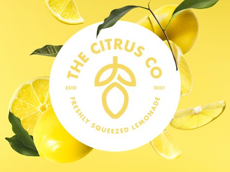 Lemonade Branding, Lemon Branding, Lemon Logo Design, Lemonade Logo, Lemon Logo, School Works, Lemonade Bar, Lemonade, Lemon