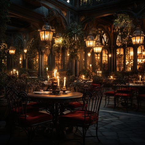 Created by me: MorbidKitty- Midjourney V5.2 Gothic Cafe Interior, Goth Restaurant, Gothic Cafe, Gothic Restaurant, Gothic Patio, Tina Core, Gothic Nightclub, Fantasy Bar, Gothic Bar