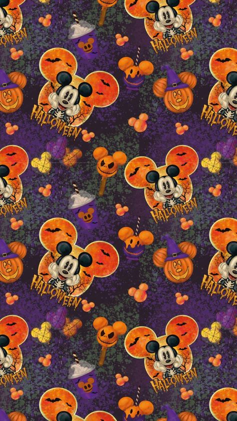 Desktop Wallpaper Fall, Disney Fall, Mickey Mouse Illustration, Holiday Iphone Wallpaper, Halloween Digital Paper, Cute Backgrounds For Iphone, Halloween Wallpaper Backgrounds, Arte Monster High, Halloween Wallpaper Cute