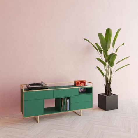 Turntable Furniture Design, Record Player Furniture, Vinyl Record Furniture, Dutch Interior Design, Turntable Furniture, Record Room, Recording Studio Design, Recording Studio Home, Flat Ideas