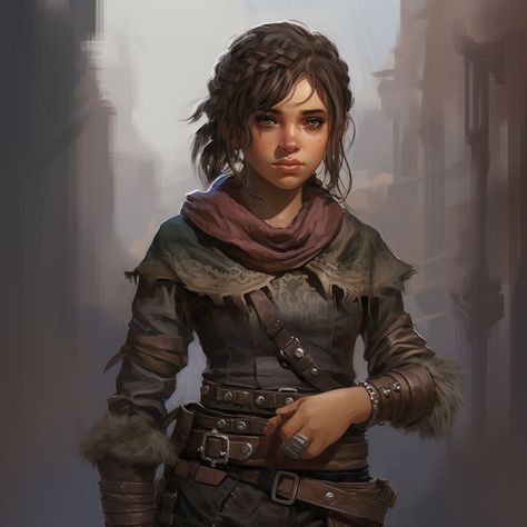 Halfling Ranger Female Dnd, Halfling Character Art, Halfling Dnd, Halfling Female, Dnd Halfling, Gnome Dnd, Pathfinder Rpg Characters, Halfling Rogue, Concept Art Character