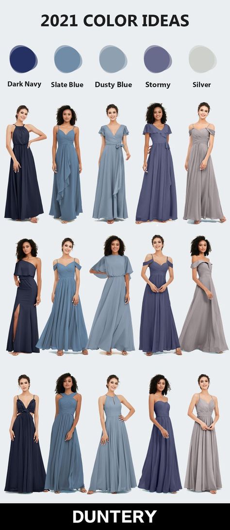 Storm Blue Wedding Color Palettes, Grayish Blue Bridesmaid Dresses, Slate Blue Dress Bridesmaid, Bridesmaid Dresses Grey Blue, Dusky Blue Dress, Smokey Blue Bridesmaid Dresses, Bridesmaid Dresses Steel Blue, Twilight Blue Bridesmaid Dresses, Steel Blue Wedding Colors