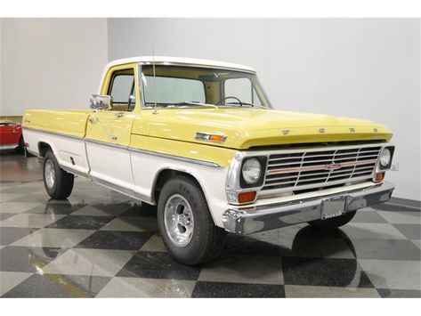 Bumpside Ford, 1969 Ford F100, Cowgirl Core, Yellow Truck, Truck Accessories Ford, Best Pickup Truck, Yellow Cars, Chevy Trucks Older, Pickup Trucks For Sale