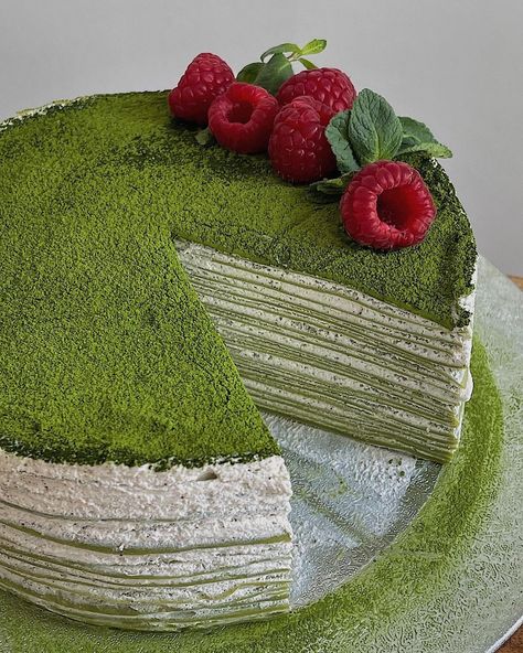 Influencer London🇬🇧 Zurich 🇨🇭 on Instagram: “Matcha Blinis Cake 🍵 Because every #Maslenitsa is better with MATCHA 🌱 #matchacake #matchapremium #matchadessert #matchalover…” Matcha Themed Party, Moose Cake, Matcha Desserts, Matcha Pancakes, Matcha Tiramisu, Matcha Lover, Pancake Cake, Matcha Dessert, Matcha Cake