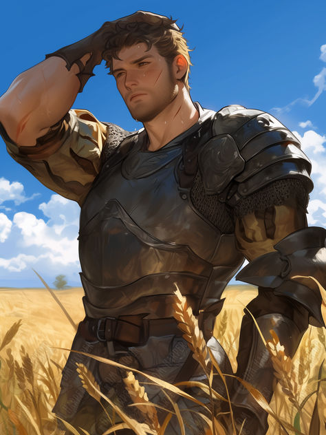 Everard, Tiller's Guard, Human Fighter, Goldenfields, Storm King's Thunder Royal Guard Character Design, Dnd Human Fighter, Human Fighter Dnd Male, Human Paladin Male, Human Male Character Art, Dnd Fighter Character Design, Dnd Human Male, Halfling Barbarian, Fighter Character Design