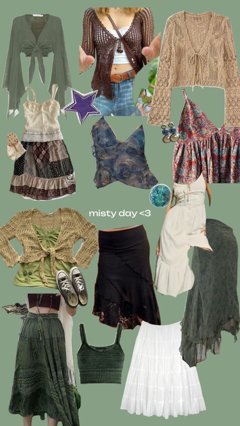 misty day Misty Day Outfits, Misty Day Aesthetic, Modesty Journey, Beachy Clothes, Woodstock Hippies, Witchy Outfits, Day Aesthetic, Earthy Outfits, Queen Fashion