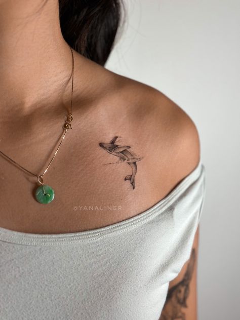 Whale tattoo Boston fine line microrealism Whale Tattoo Design Drawings, Small Humpback Whale Tattoo, Sea Animal Spine Tattoo, Fine Line Orca Tattoo, Ocean Animal Tattoos Sea Creatures, Whale Back Tattoo, Fine Line Whale Tattoo, Whale Fin Tattoo, Turtle Back Tattoo