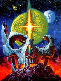 The Cryptic Corridor: The Art of Noriyoshi Ohrai Noriyoshi Ohrai, A Skull, Art Work, The Moon, Planets, Moon, Stars, Art