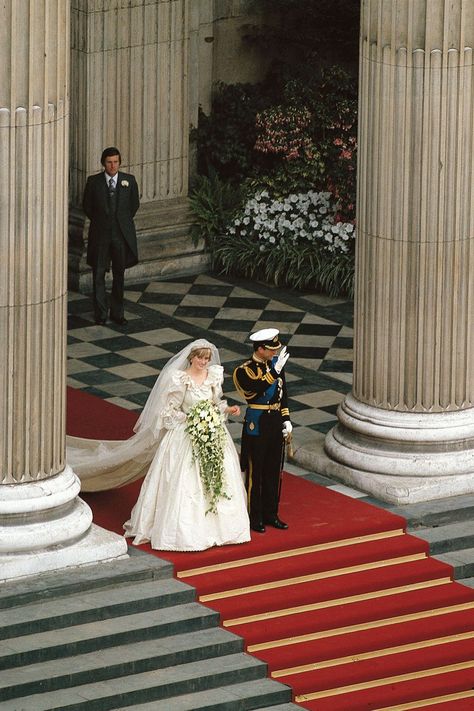 Photography Stock Photos, Press Photography, Princess Diana Wedding, Taffeta Wedding Dress, Prins William, Prinz Charles, Spencer Family, Diana Wedding, Prins Harry