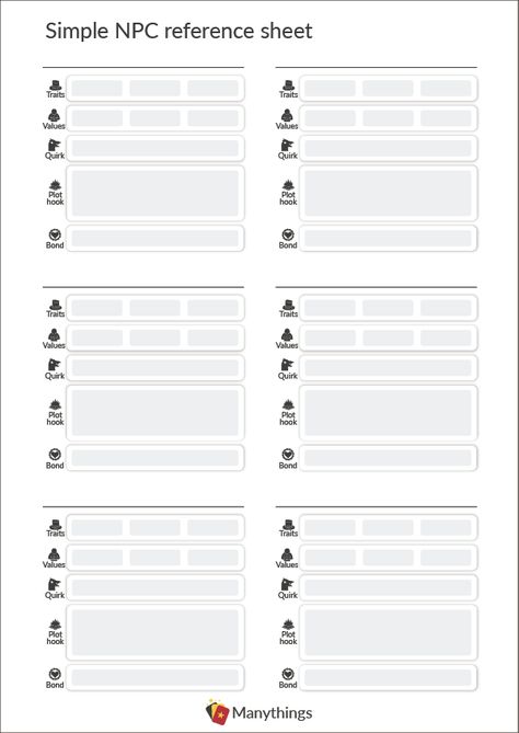 NPC reference character sheet Dnd Npc Character Sheet, Ttrpg Character Sheet, Npc Character Sheet, Npc Dnd Sheet, Dnd Printables Free, Dnd Npc Sheet, Dnd Bujo, Rpg Character Sheet, Dm Tools