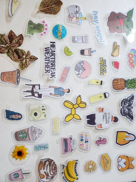 Simple DIY Stickers (without Sticker Paper) : 9 Steps - Instructables How To Make Stickers Without Wax Paper, Diy Stickers Ideas Draw, Cricket Designs, Teen Stuff, Diy Xmas Gifts, Stickers Design, Paintings Famous, How To Make Stickers, Watercolor Stickers