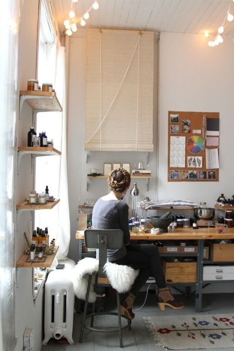 Erin Boyle, Witch Sisters, Dreamy Interiors, Workspace Studio, Fashion Atelier, Sisters Book, Creative Workspace, Work Spaces, Workspace Inspiration