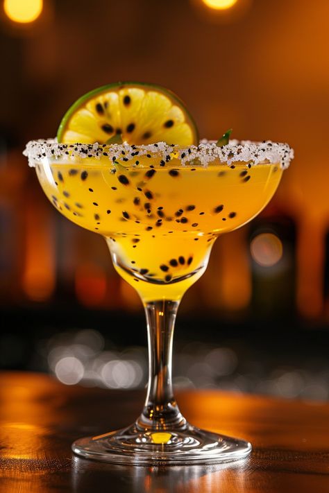 Refreshing Passion Fruit Margarita Recipe - Easy & Delicious #cocktails #cocktailrecipes #classiccocktails Passion Fruit Drink Recipes, Fruit Margarita Recipe, Passion Fruit Margarita Recipe, Fruit Drinks Recipes, Passion Fruit Margarita, Fruit Margarita, Easy Margarita Recipe, Traditional Margarita, Citrus Cocktails