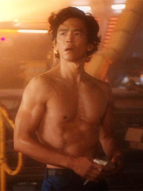 John Cho as Spike Spiegel in Netflix live action adaptation of anime Cowboy Bebop John Cho Cowboy Bebop, Cowboy Bebop Live Action, Spiegel Aesthetic, Transformers Holoforms, Cowboy Bebop Anime, John Cho, Spike Spiegel, Fantasy Land, Eyes Emoji