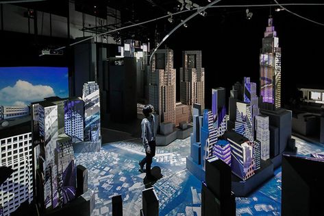 360° Mapping Projection of Tokyo, visualized as an Art City by Naked – SANKOO Fashion Installation, Experiential Graphic Design, Interactive Museum, Tokyo Art, Art City, Projection Mapping, Exhibition Display, Human Activity, Installation Design