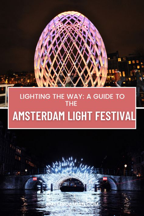 ✨Amsterdam Light Festival, a spectacular event that illuminates the city’s canals, streets and skies with magical light installations, is held from November till January. The festival adds to the beauty of Amsterdam, embracing the city in a radiant glow.✨ Amsterdam Light Festival, Amsterdam Red Light District, Lighting The Way, Magical Light, Light Festival, Festival Lights, Light Installation, The Festival, Light Display