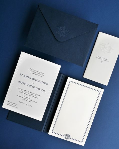 Classic navy blue wedding invitation suite Navy Blue Wedding Invitations Simple, Navy Blue White And Gold Wedding Invitations, Navy Blue Wedding Invitations Elegant, Navy Blue And White Wedding Invitations, Navy Wedding Stationary, Dark Blue Wedding Invitations, Navy Blue Invitations Wedding, Navy Blue Invitations, Blue Gold Wedding Invitation