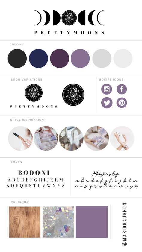 Psychic Color Palette, Amethyst Branding, Esoteric Color Palette, Color Palette Spiritual, Crystal Shop Branding, Crystal Colour Palette, Spiritual Business Branding, Business Branding Color Palette, Spiritual Colour Palette