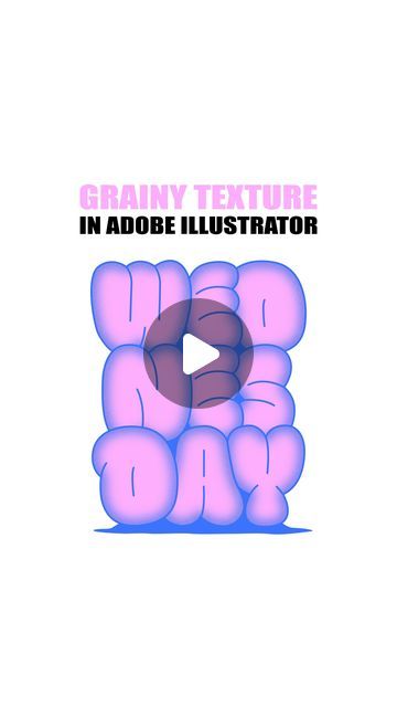 Grainy Graphic Design, Adobe Illustrator Projects, Letter Graphic Design, Illustrator Tips, Grainy Texture, Adobe Tutorials, Adobe Illustrator Tutorials, Title Design, 3d Texture